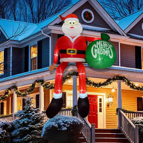 Papá Noel inflable OurWarm de 4,5 m con luces LED para exteriores