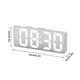 thumbnail image 2 of Reloj despertador electrónico LED, alimentado por batería, estilo minimalista, doble uso para estudiantes, pantalla de temperatura, blanco, 2 of 7
