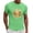 Green, variant on IWRICH Men's Disco Graphic Printed Crew Neck T Shirts Short Sleeve Casual Tees Mardi Gras Tops Yellow XL