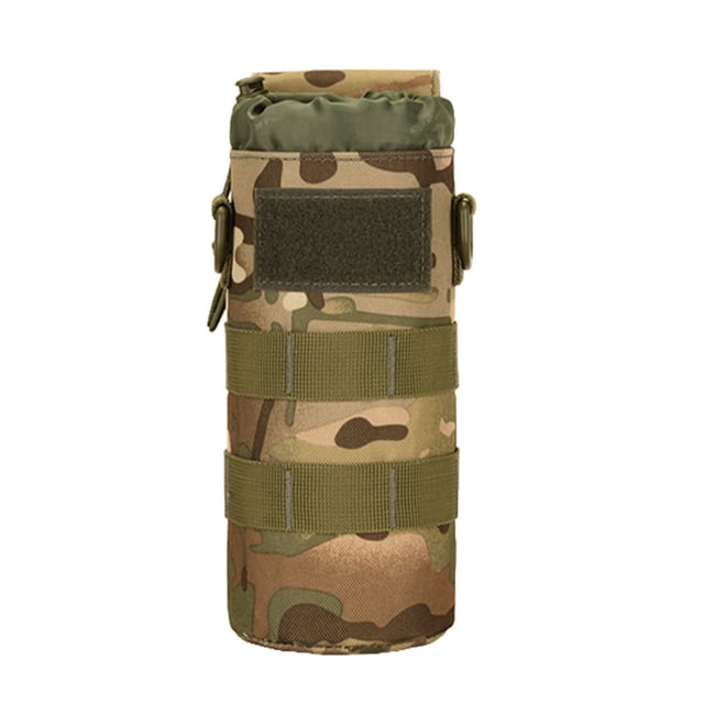 Soidarity Bolsa de transporte para hervidor de agua, soporte con cordón para actividades, funda protectora para botella de agua, cantina, Escalada CP/Camuflaje