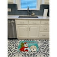 thumbnail image 3 of Snowman with Longhair Creme Dachshund Machine Washable Memory Foam Mat, 3 of 4