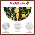 thumbnail image 5 of Bingfone Christmas Tree Skirt Mat Christmas Decoration Interior 48"-Lemon Fruits Flowers Leaves, 5 of 8
