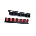 thumbnail image 1 of serony 6 Slots Fishing Rod Holder Rack Vertical Mount for Garage Door Red, 1 of 9