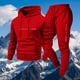 thumbnail image 1 of Ceisia Men's Slim Fit Hooded Tracksuit Set Long Sleeve Pullover with Elastic Waist Joggers Casual Sports 2-Piece Outfit Gifts, 1 of 3