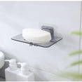 thumbnail image 4 of 2 jaboneras de pared para baño, escurridor de jabón (negro y blanco), 4 of 7