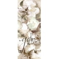 thumbnail image 2 of Tre Sorelle Studios 15x32 Gold Ornate Wood Framed with Double Matting Museum Art Print Titled - Cotton Boll Panel Grey Sentiment II (Gather), 2 of 4