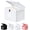 White, variant on Small File Cabinet, Plastic File Box with Lid for Letter Size Hanging File Folders, Easy Carry Filling Box for Home, Office, School, Vertical File Cabinets, Stackable Storage Bins(Black, 1 Pcak)