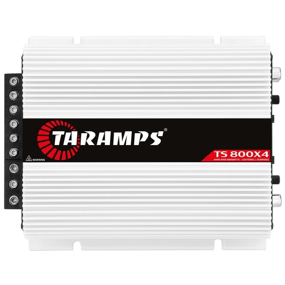 Amplificador Taramp's TS 800x4 de 800 W de audio para auto de 4 canales