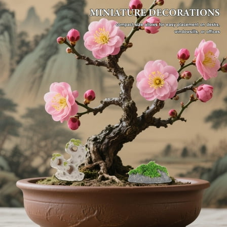 HOOWIFFY Resin Garden House Ornament Assorted Color Realistic Design for Indoor Outdoor