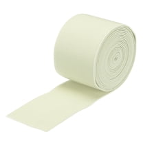 Uxcell Elastic Bands for Sewing Double Side Elastic Band Knit High Elasticity for Wigs Pants Cream White 3 Yard