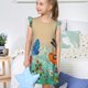 thumbnail image 4 of Balery Colorful Plants And Insects Camisón de princesa para niñas, pijama de algodón con mangas abullonadas, suave y bonito.-Large, 4 of 6