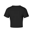 thumbnail image 3 of Womens Tops Loose New Womens Basic V Neck Short Sleeve T Shirts Slim Fitted Crop Tee 2025 Summer Cute Gym Fashion Clothes New Black XXL, 3 of 4