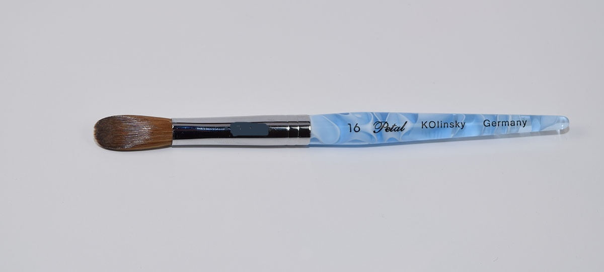 Professional Blue Marble Petal Kolinsky Acrylic Manicure ...