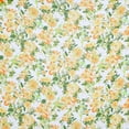 thumbnail image 2 of Zelouf Paradise Floral On Chiffon Yoryu  , Sewing, DIY, Crafts Fabric by the Yard, 187White/orange, 7 Yard, 2 of 2