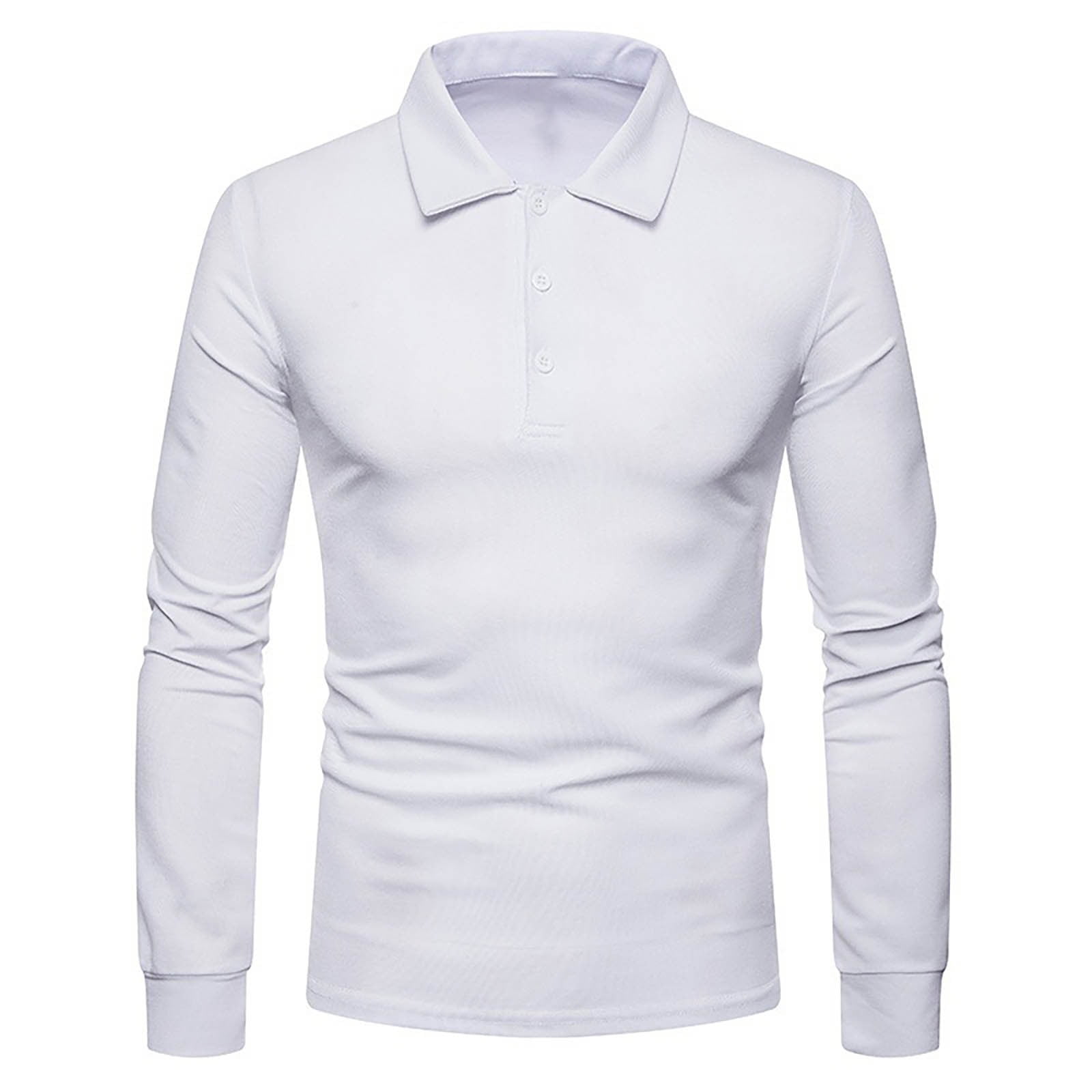 AherBiu Golf Shirt for Men Long Sleeve Lightweight Sun Protection Quick Drying Pullover Work Fishing Outdoor Shirts