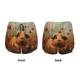 thumbnail image 3 of Salouo Rose Cute Guinea Pig Print Women's 2 in 1 Running Shorts Double-Layer Shorts Athletic Workout Gym Yoga Shorts Running Shorts for Women-X-Large, 3 of 7