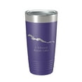 thumbnail image 1 of J. Edward Roush Lake Map Tumbler Travel Mug Insulated Laser Engraved Coffee Cup Indiana 20 oz Purple, 1 of 1