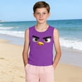 thumbnail image 5 of LIBRCLO Teen Tank Tops for Boys Size 14 Years Round Neck Quick Dry Soft Undershirts Casual Fashion Prints Summer Beach Tops Hawaiian Sleeveless T Shirts Purple, 5 of 6