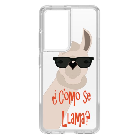 DistinctInk Clear Shockproof Hybrid Case for Galaxy S21 ULTRA 5G (6.8" Screen) - TPU Bumper, Acrylic Back, Tempered Glass Screen Protector - Cómo se Llama?