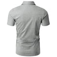 thumbnail image 3 of H2H Men's Casual Slim Fit Short Sleeve Jersey Button Down Shirt (CMTSTS044), 3 of 6