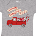thumbnail image 4 of Inktastic Hoppy Valentine's Day Bunny Truck with Hearts Boys or Girls Baby Bodysuit, 4 of 5