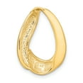 thumbnail image 3 of 14k Yellow Gold Oval Slide, 3 of 4