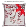 thumbnail image 3 of STPgoods Sakura Tapestry Throw Pillow with Insert 18x18" (45x45 cm) Decorative Couch and Sofa Cushion for Living Room Bedroom Square Pillowcase, Pink, 3 of 9