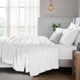 thumbnail image 3 of Superior 650 TC Egyptian Cotton Sheet Set, Extra Deep Pocket - 20 Inch, Queen Size, White, 3 of 13