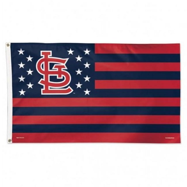 St.Louis Cardinals Flag 3x5 Deluxe Style Stars and Stripes Design