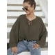 thumbnail image 4 of Las mujeres Batwing manga blusa atada O cuello camisas sueltas MABOTO Jerseys de mujer, 4 of 7