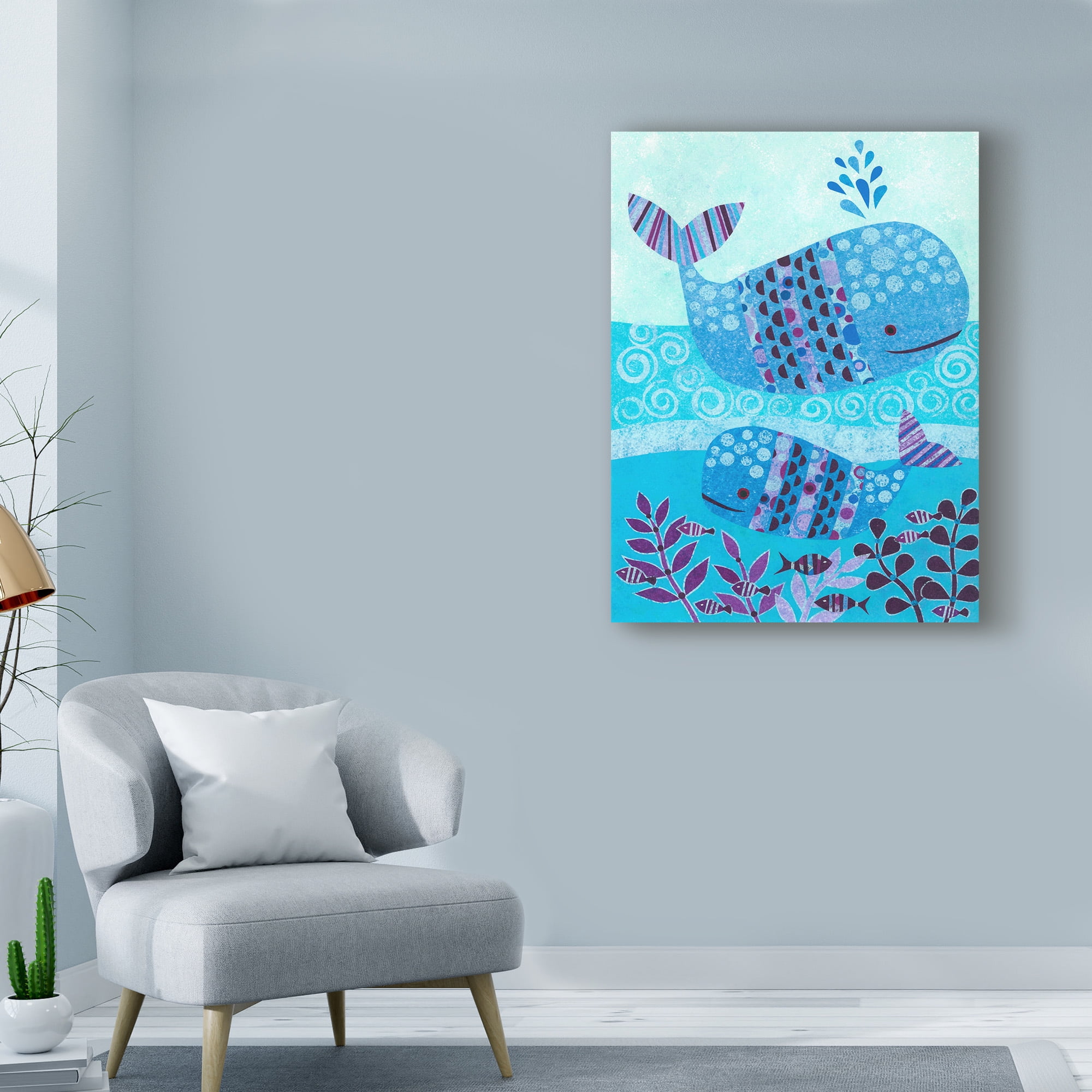 Trademark Fine Art 'Ocean Blue' Canvas Art by Kim Conway