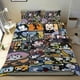 thumbnail image 1 of Felix Estético el Gato Conjunto de sábanas temático, trío de piezas, cómodo y amigable con la piel, diseño único, regalo de decoración para el hogar para familiares, amigos y fans,140cm *210cm, 1 of 6