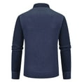 thumbnail image 4 of Annhoo Men's Knit Shirts Plus Size Patchwork Collared Long Sleeve Vintage 2 In 1 Tops Fall Casual Dressy Work Pullover, 4 of 5