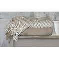thumbnail image 3 of Modern Threads Picasso 100% Cotton Adult Throw Blanket with Fringe, 50" x 60", Taupe, 2 Pack, 3 of 3