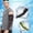 Grey, variant on KANG Fashion Unisex Camo Mesh UPF 50+ Ice Silk Arm Sleeves, Breathable Anti- UV Protection Covers for Vacation Outfits, Cycling Driving & Running Summer Outdoor Wear Navy L