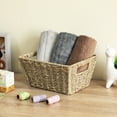 thumbnail image 6 of (3 pack) Homezone Natural Handwoven Seagrass Basket, Rectangle, 6 of 16