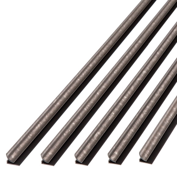 FASÄDE 47 in. Decorative Vinyl Inside Corner Trim in Galvanized Steel (5 Pack)