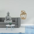 thumbnail image 2 of Estatua de mono,Estatua de Buda Mono para Interiores y Exteriores Budista,Estatua abstracta,Estatua abstracta para decoración del hogar,escultura de pareja,Decoraciones de figuras abstractas, 2 of 8