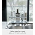 thumbnail image 5 of Yamazaki Home Sponge and Bottle Holder, White, Steel, Water Resistant, No Assembly, 5 of 7