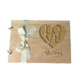thumbnail image 2 of TIELUTT Wedding Guestbook Wooden Wedding Guestbook Album Message Notebook for Wedding Stationery Pens Organizer Stationery Pens Craft Table Easter Crafts for Adults Stationery Cards and Envelopes Set, 2 of 6