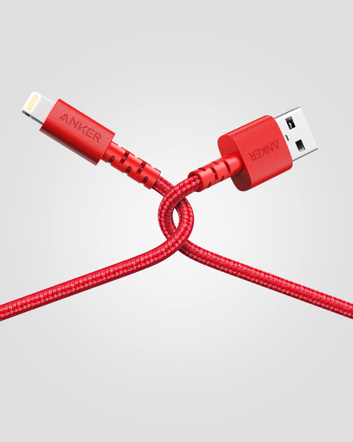 Anker PowerLine Select+ USB-A to Lightning Cable, 6 ft, Red