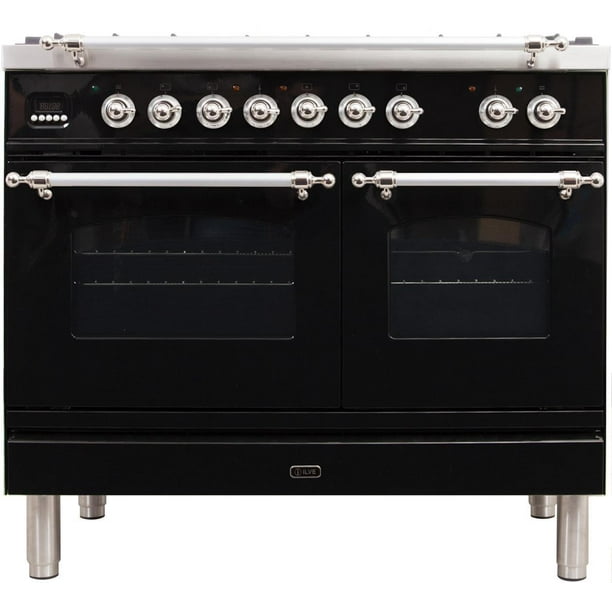 Ilve UPDN100FDMPNXLP Nostalgie Series 40 Inch Dual Fuel Convection Freestanding Range, 5 Sealed