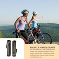 thumbnail image 1 of 2 Pieces Handlebar Covers Thick Cycling Handles Shock-absorbing Colorful Good Stability Rubber Professional Wear-Resistant Accessory Grips Gray, 1 of 7