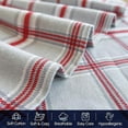 4Piece Cotton Flannel Sheet Set, Deep Pocket Fitted, Twin XL, Plaid