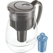 Brita Monterey Plastic 10-Cup Black Water Filter Pitcher