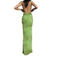 thumbnail image 4 of hirigin Women's Spaghetti Strap Dress, Sleeveless Backless Slim Fit Floral Printed Long Dresses, 4 of 5