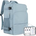 thumbnail image 1 of Mochila de viaje Sinali para portátil impermeable de 16 pulgadas para mujer, 1 of 8