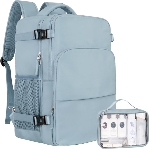 Mochila de viaje Sinali para portátil impermeable de 16 pulgadas para mujer