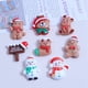 thumbnail image 4 of 10 Uds. Nuevo Mini Kawaii serie navideña muñeco de nieve resina parte posterior plana álbum de recortes joyería Diy accesorios de horquilla decorar artesanía, 4 of 4