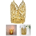 thumbnail image 1 of Soporte de lámpara de Té de Metal, Soporte de Soporte de de Té de Hueco para Decoración para hogar/decoraciones de , Adornos de Centro de dorado Macarena Porta vela, 1 of 6